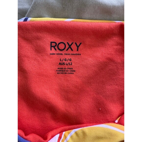 Roxy Palm Cruz Bralette Retro Mix Size Top Small Hipster Bikini Bottom Large - Picture 5 of 9